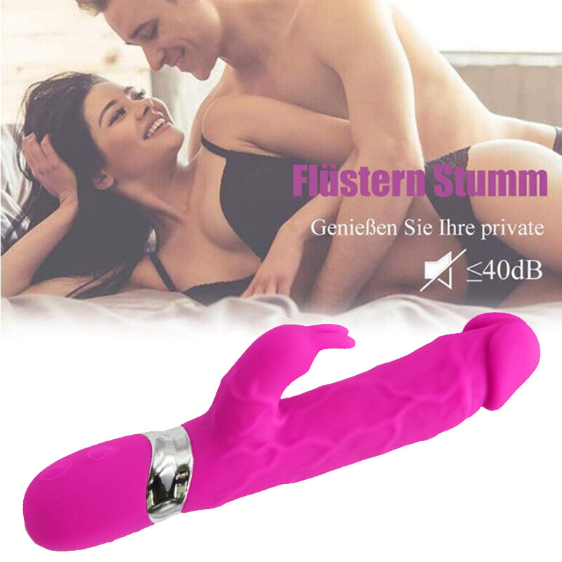 Rabbit Vibrator G-Spot Dildo Vibe Waterproof Clit Massager Sex Toys For Women gallery