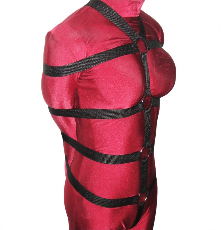 Five-Point Poly Webbing Bondage Harness (Poly Webbing, 4 Horizontals)