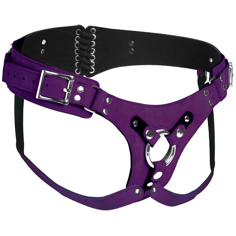 Strap U Bodice Deluxe Leather Corset Strap-On Harness for Men Women & Couples gallery
