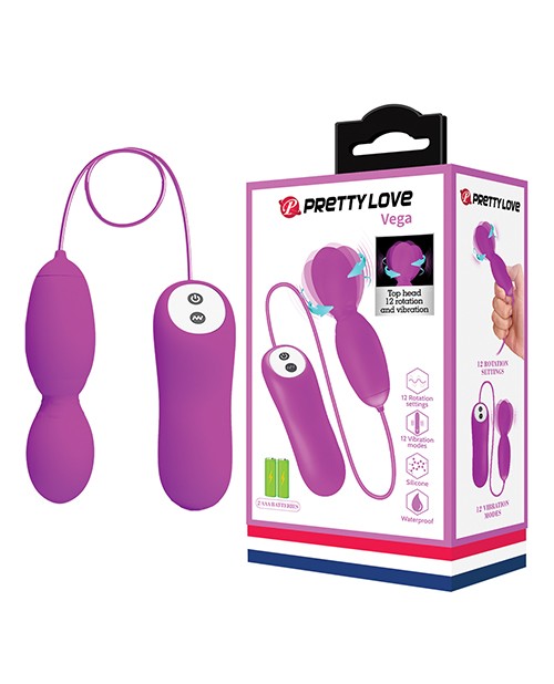 Pretty Love Vega Rotating Mini Wand – 12 Settings for Intense Stimulation