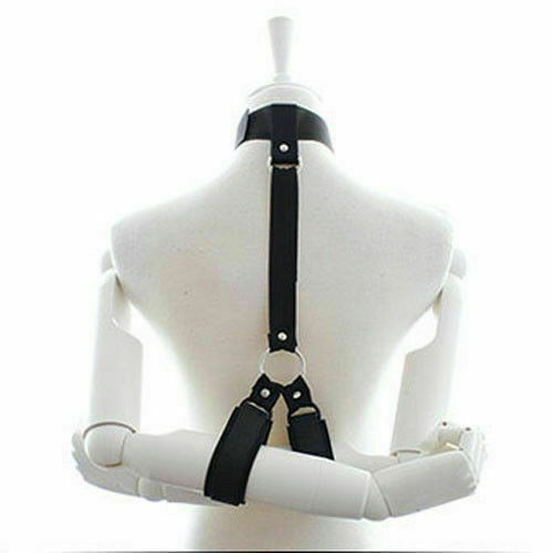Women&men BDSM Bondage Kit Neck Collar Restraint Set Love Black Slave Hand Cuffs