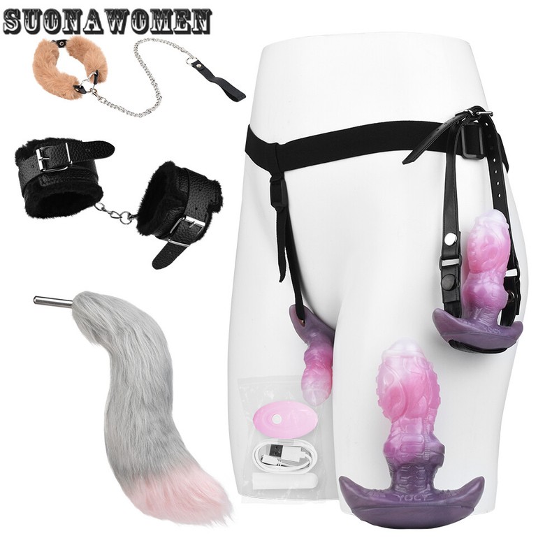 Wearable Anal Plug Vibrating Dildo G-spot Stimulation Fanasty Masturbator Toys gallery