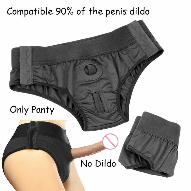 New Style Boxer Briefs O-Ring Strap-On Harness Underwear Panties For Couple Men
