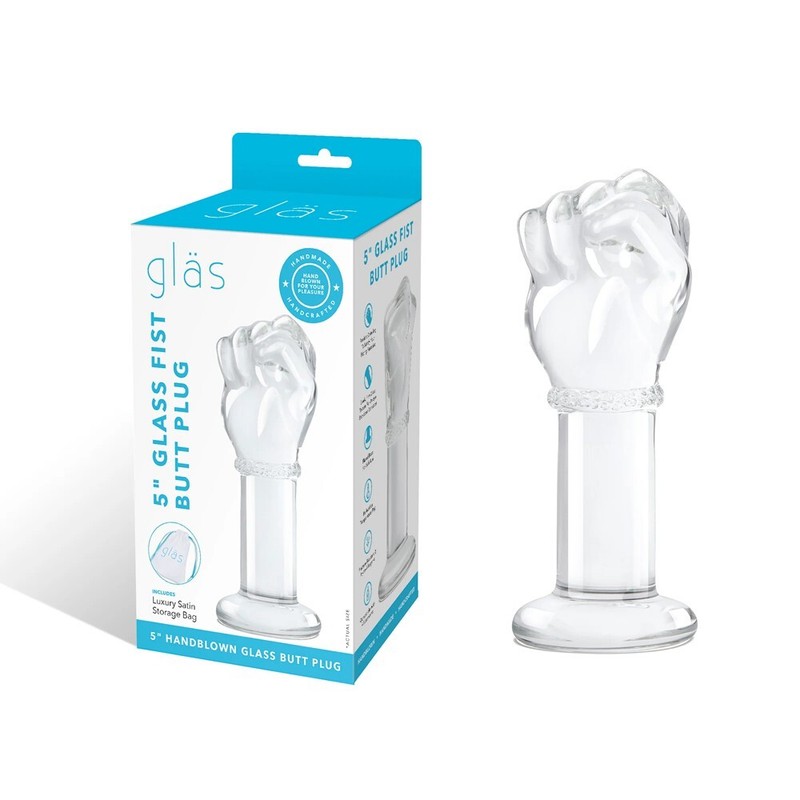 Glas 5&Prime; Glass Fist Butt Plug