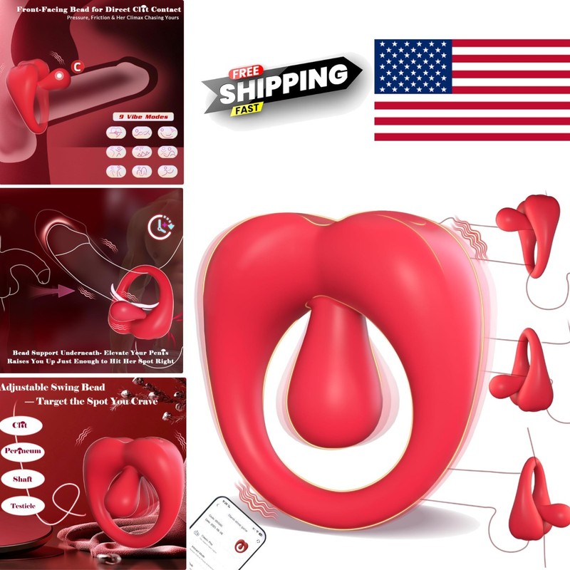 Powerful Vibrating Penis Ring with Nine Intensity Levels for Ultimate Pleasure