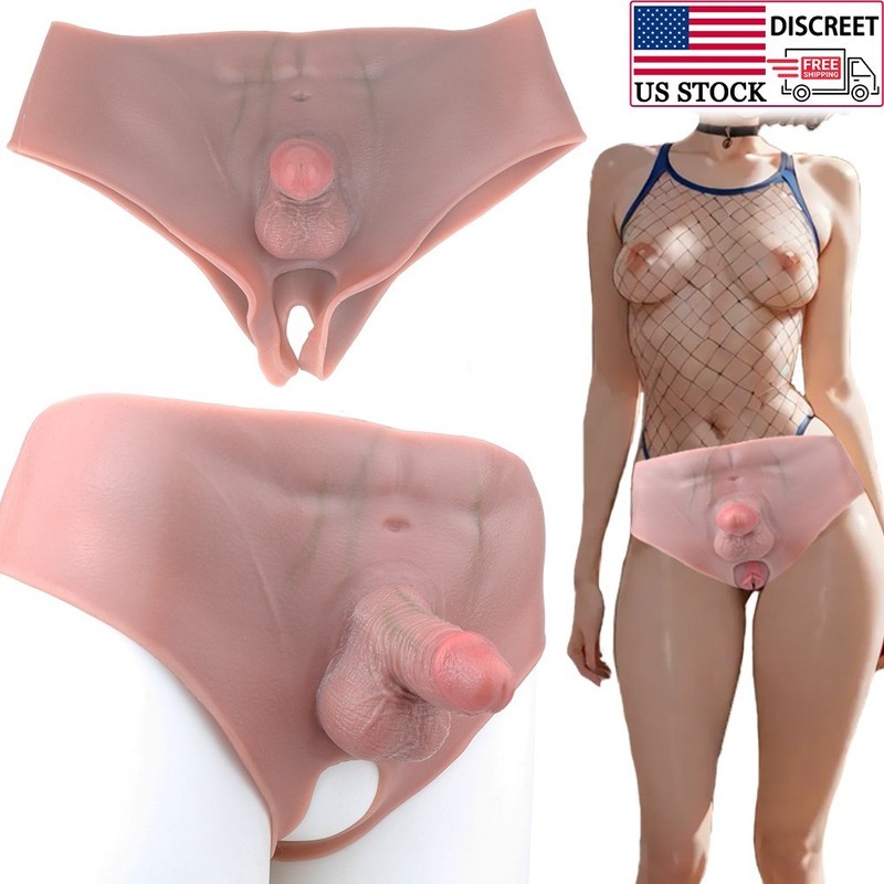 Realistic Dildo Pants with Vagina Opening Strap On Solid Penis for Women Cosplay