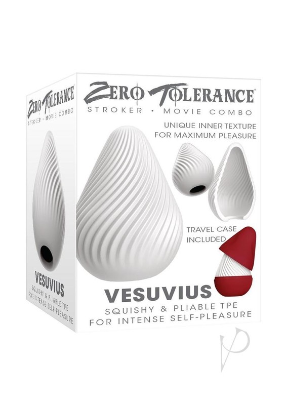 Zero Tolerance Vesuvius Volcano Stroker – White/Red