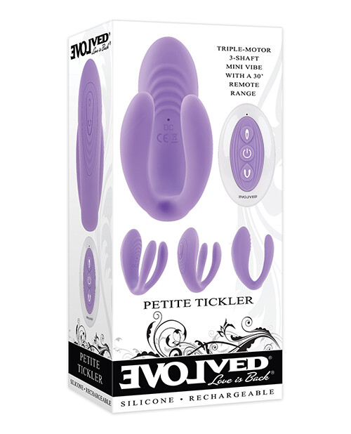PETITE TICKLER RECHARGEABLE TRIPLE MOTOR VIBE REMOTE CONTROL COUPLES VIBRATOR