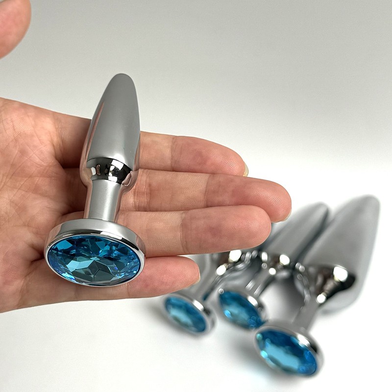 Stainless Steel Anal Butt Plug Exploration Bondage G-Spot Prostate Stimulator SM