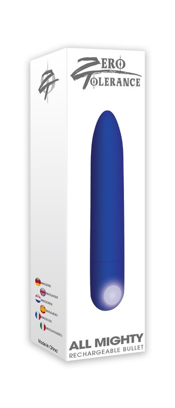 Zero Tolerance All Mighty Vibrator Blue – Rechargeable G-Spot Clitoral Vibe