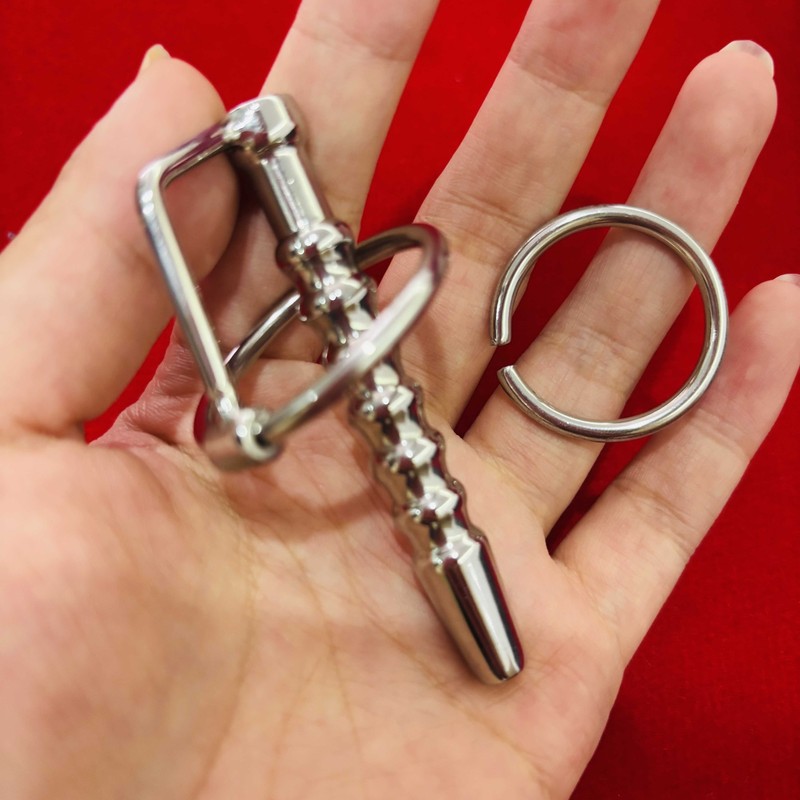 Male Stainless Penis Plug Urethral Sounding Dilator Hollow Rods Penis Stretcher gallery