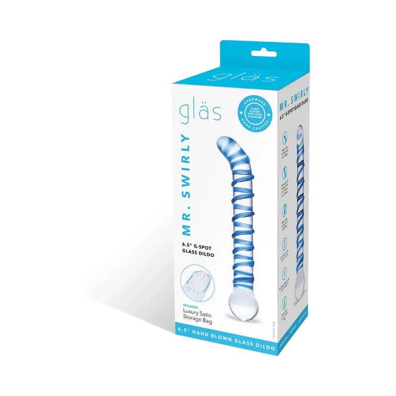 Glas Mr. Swirly 6.5 in. G-Spot Glass Dildo gallery