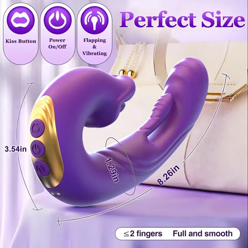 2026 G Spot Flapping Vibrator Clit Stimulator Licking Tongue Sex Toy Women & APP gallery