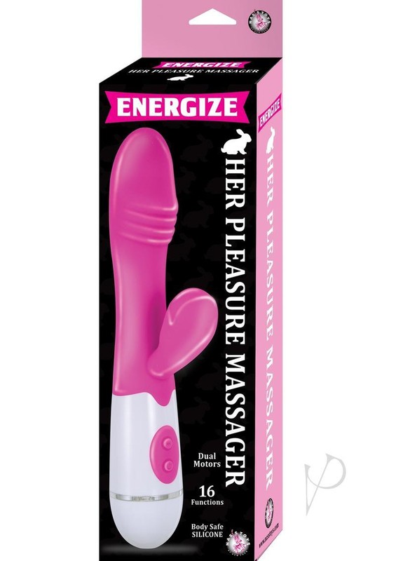 Energize Her Pleasure Rabbit Massager Dual Motors Silicone Vibrator – Pink