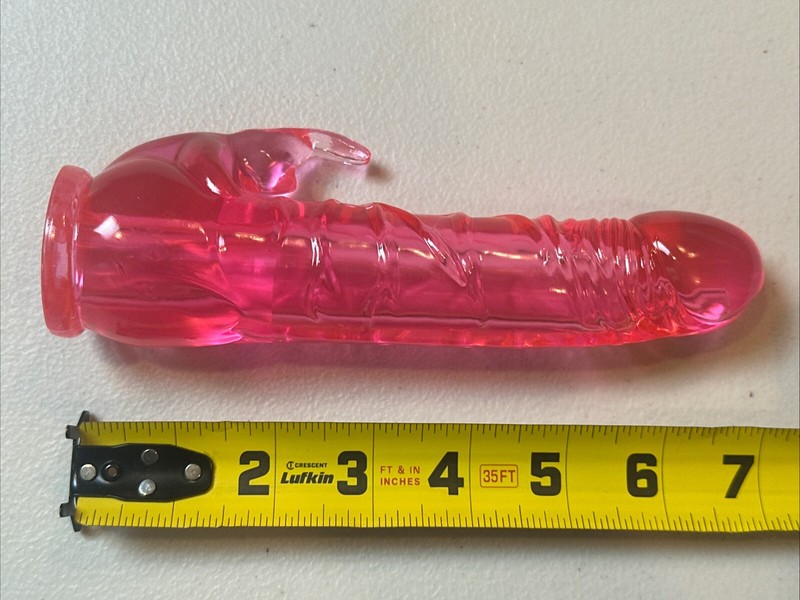 7&Prime; Clit Tickler Penis Sexy Massage Gun Head Attachment Pink Jelly 13-18mm NEW