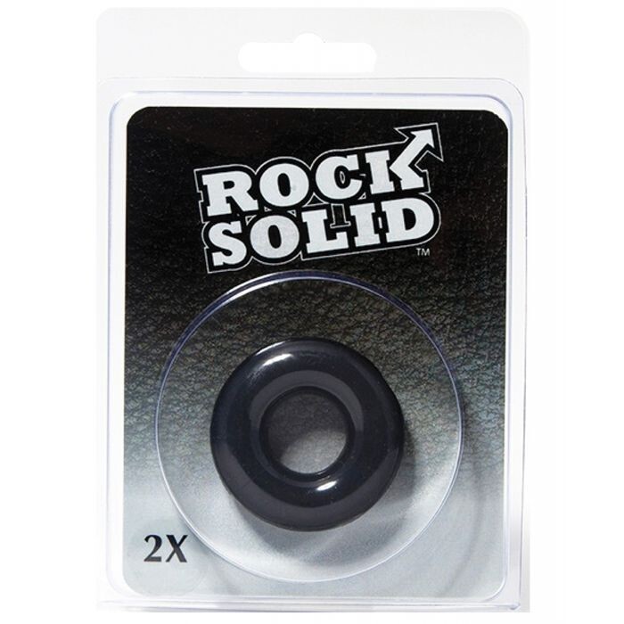 ROCK SOLID 2 INCH PENIS RING BLACK DONUT