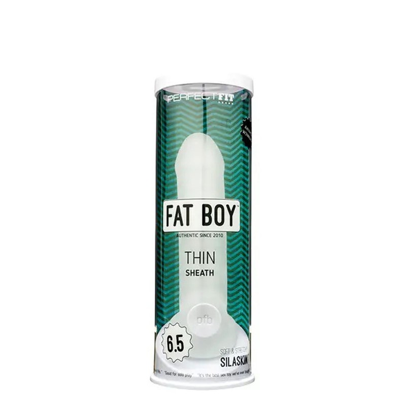 Perfect Fit Fat Boy Thin Sheath Clear – 6.5&Prime; Penis Sleeve Cock Extension