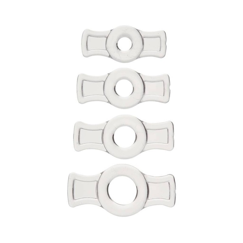 Doc Johnson TitanMen Cock Ring Set - Clear gallery