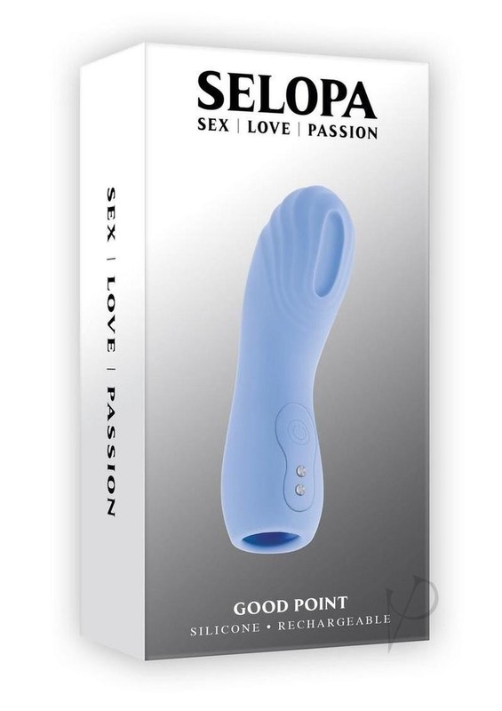 Selopa Good Point Finger Rechargeable Vibrator – Blue