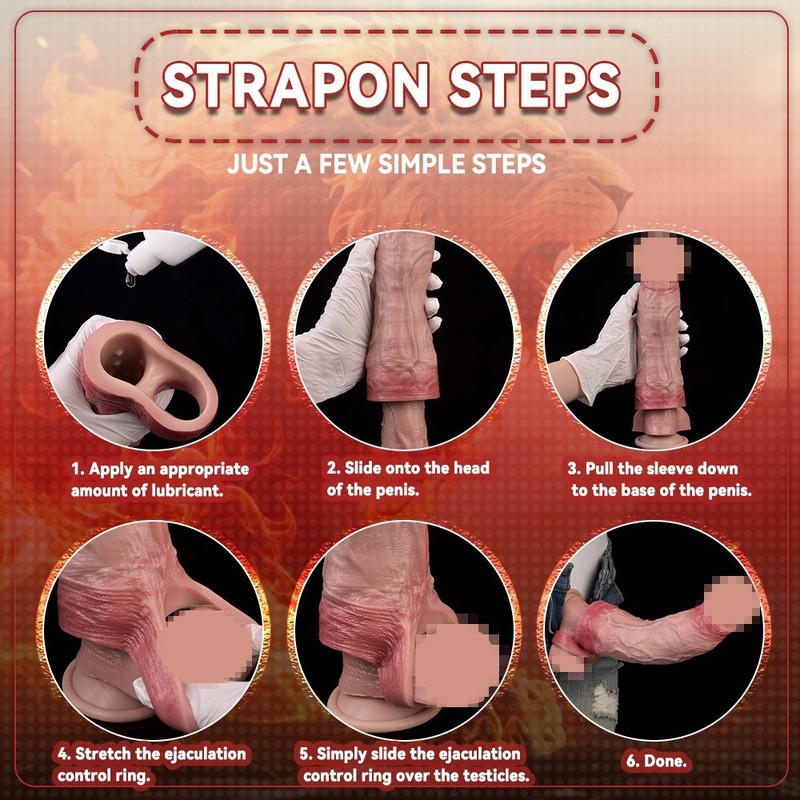 Silicone Realistic Penis Extender Enhancer For Men Cock Girth Enlarger Sheath gallery