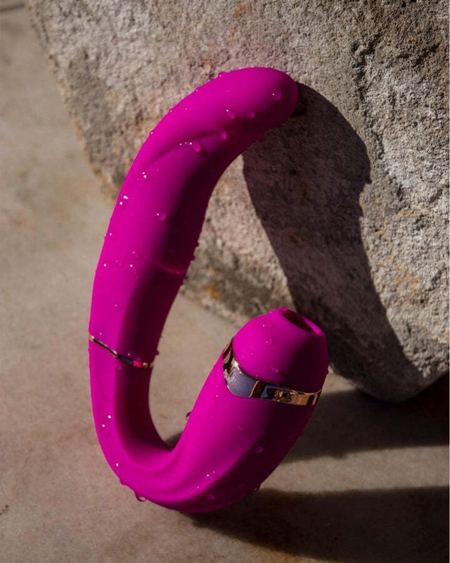 My G Rechargeable Silicone Double G-Spot & Clitoral Stimulation Vibrator Sex Toy