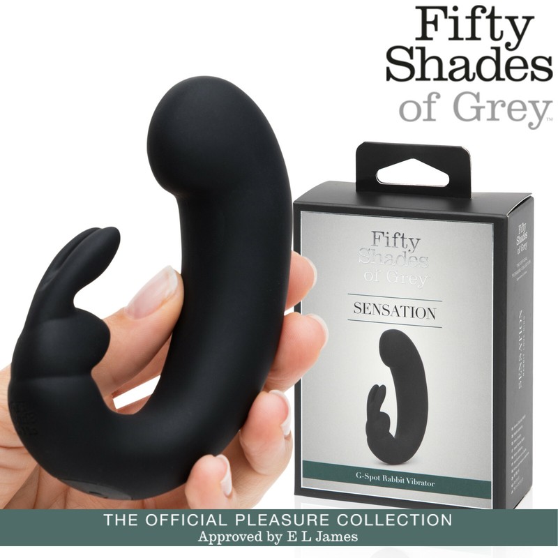 Fifty Shades of Grey Sensation Curved G-Spot Rabbit Vibrator Double Vibrator