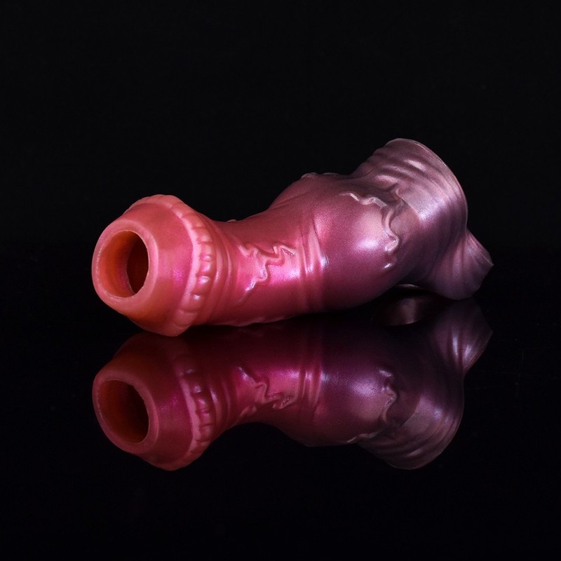 Large Fantasy Knot Penis Sleeve Silicone Sheath Cock Enlarger Enhancer Extender gallery