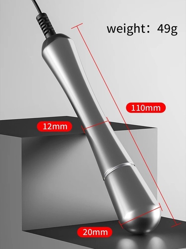 Men Electric -E-Stim Silicone Anal Butt Plug Sex Shock Prostate Massager Dildo gallery