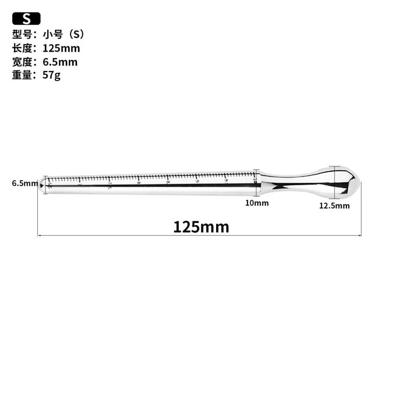 Stainless Steel Male Penis Plug Solid Urethral Sounding Dilator for Men Gay