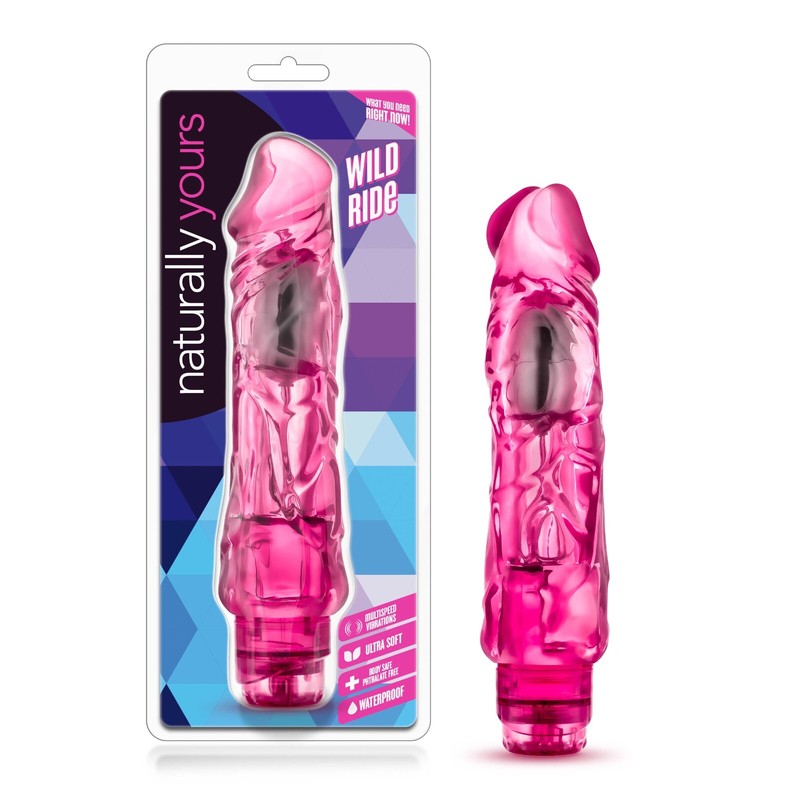 Blush Wild Ride 9 » Long 2 » Thick IPX7 Waterproof Multi Speed Vibrating Dildo