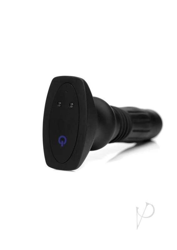 Thunder Plugs Silicone Swelling and Thrusting Plug with Remote Control - Black gallery