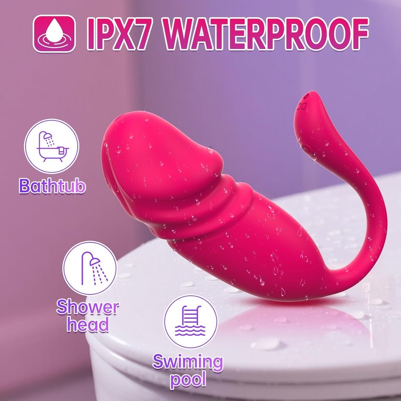 Thrusting Vibrator Rotating Egg Bullet Clit G-Spot Dildo Massager Women Sex Toys gallery