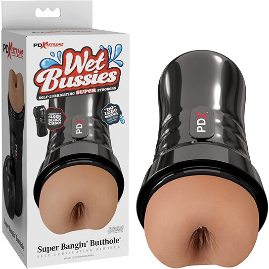 PDX Extreme Wet Bussies Super Bangin&rsquo; Butthole Anal Stroker Masturbator – Brown