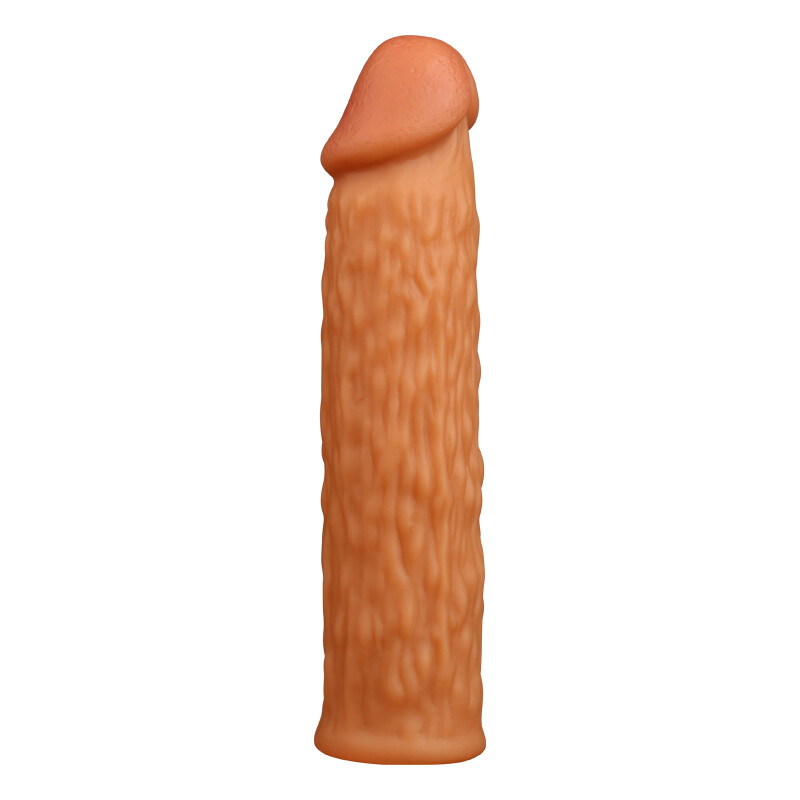 Male-Silicone-Textured-Reusable-Soft-Condom-Penis-Extender-Sleeve-Sensation