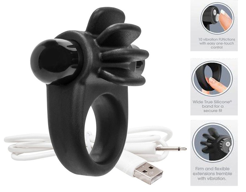 Sex Toys For Men Rechargeable Silicone Couple Vibrating Penis Cock Ring Enhancer