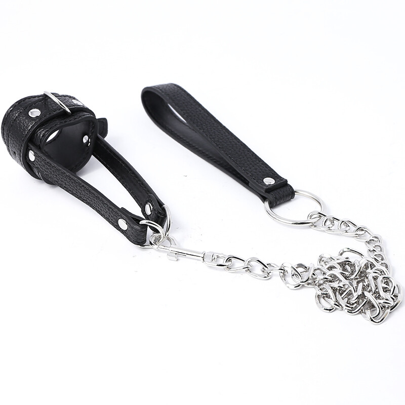 BDSM Penis Ball Stretcher Tugger, 29 Inch Leash, Restraint Ball Bondage Sex Toy gallery