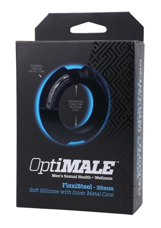 Penis Erection Cock Enhancer Enlarger Prolong Sex Delay Metal C-Ring Silicone
