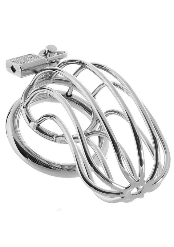 Prisoner Cock Cage - Stainless Steel - free shipping & gift!! gallery