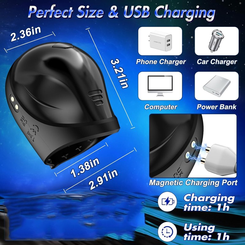 Vibrating Penis Head Massager Male Masturbator Glans Vibrator Sex Toys for Men gallery