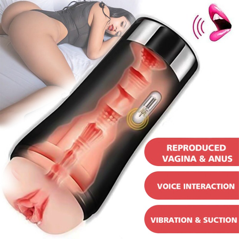 For Men's Automatic Handsfree Male Masturbator Cup Stroker Pocket Pussy Sex Toy gallery