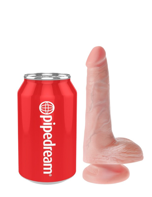 Pipedream King Cock 6" Cock w Balls Light - Realistic Dildo Dong w Balls gallery