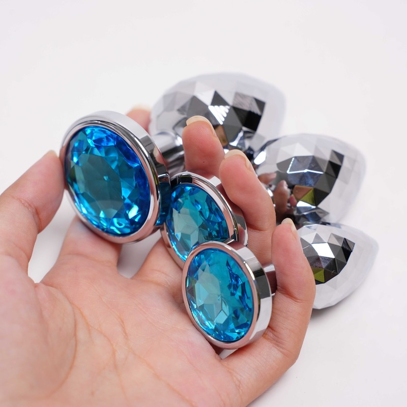 Metal Anal Butt Plug STAINLESS S/M/L Set Sex Toy For Women Men Couple Jewel USA