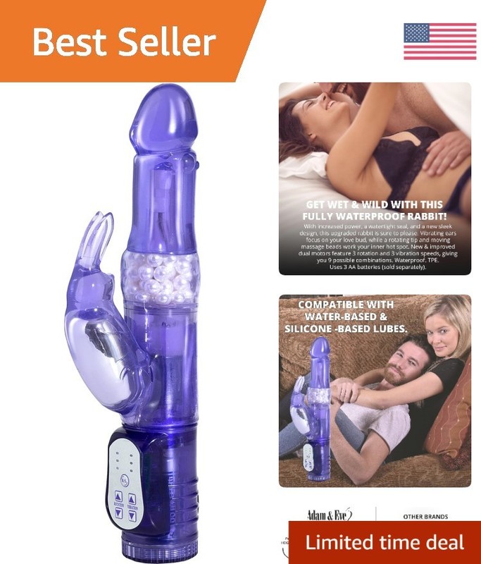 Luxury Wet Wabbit Vibrator – Waterproof Purple with Flickering Ears & 3 Speeds