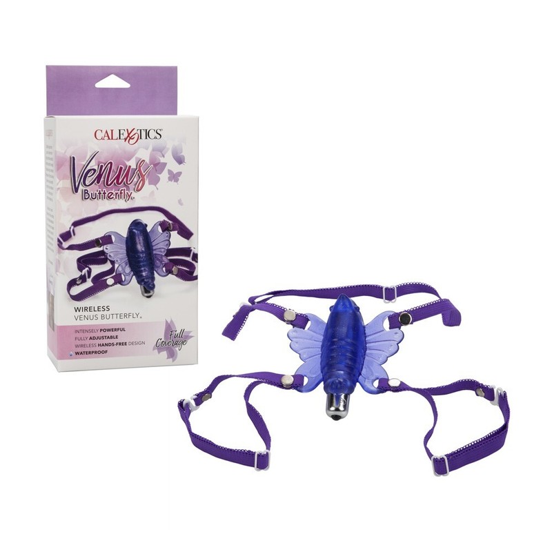 Cal Exotics Wireless Venus Butterfly Vibe Purple – Wearable Clitoral Vibe
