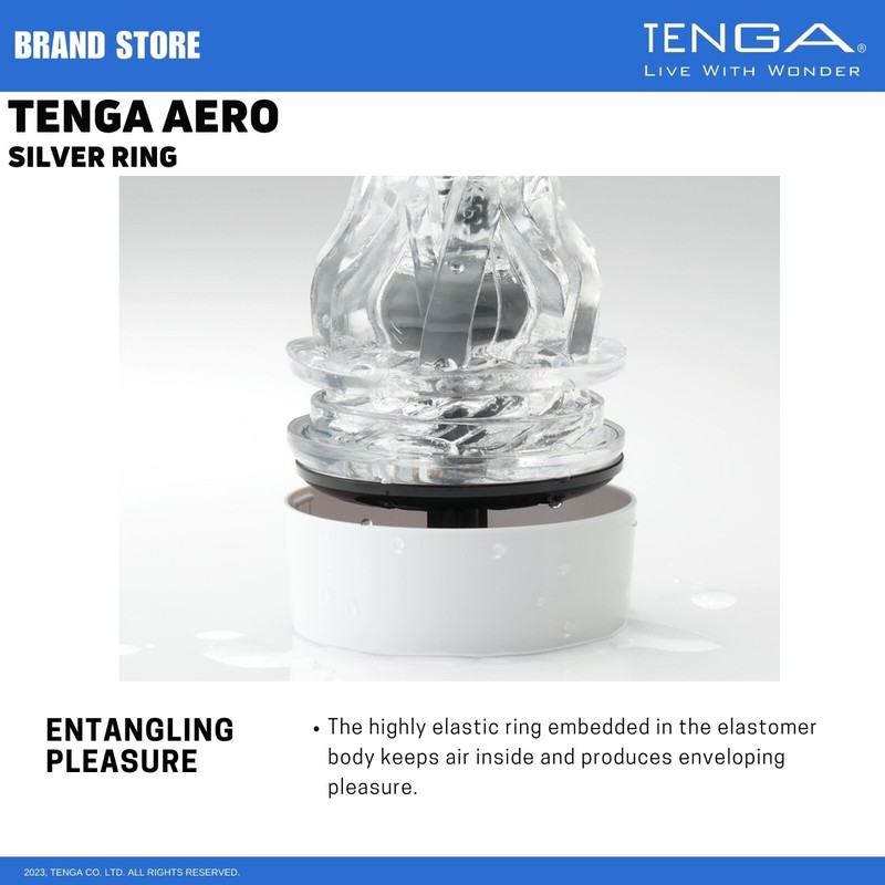 TENGA AERO Reusable Male Masturbator/Stroker w/Drying Stand NIB NWT gallery