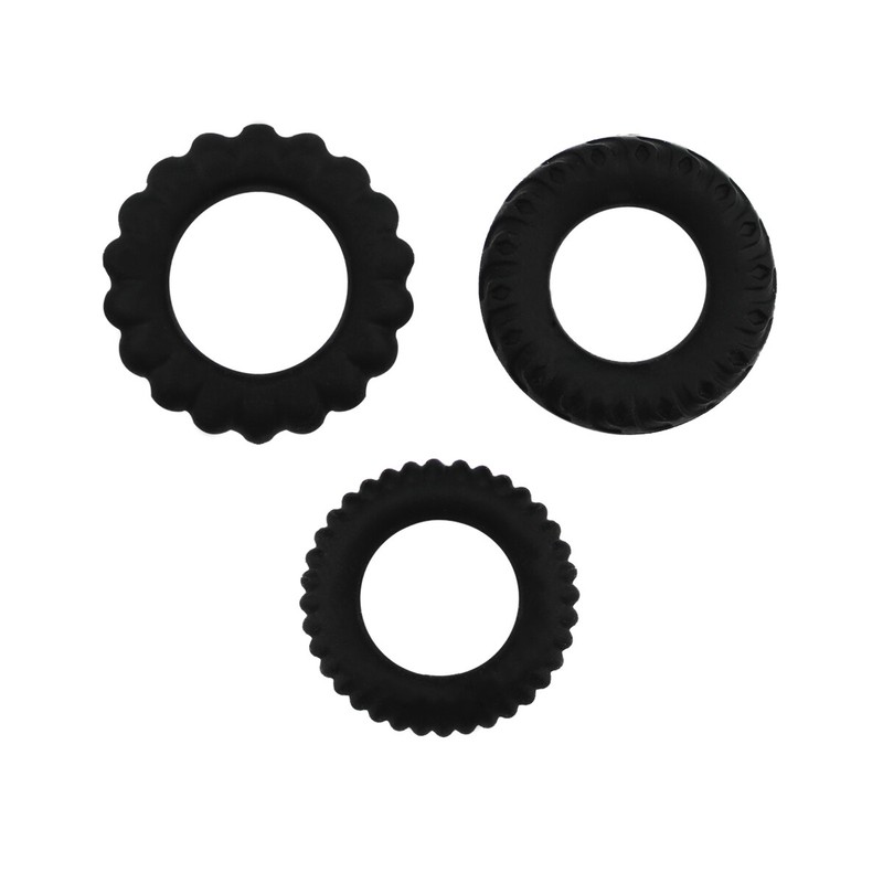 Cock Rings – Set of 3 Gears US Seller – Fast Shipping