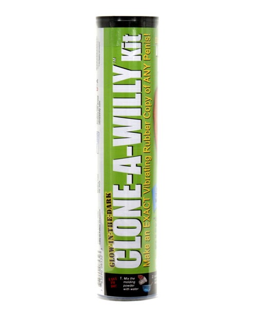 Clone-A-Willy Kit Vibrating Glow in the Dark – Green
