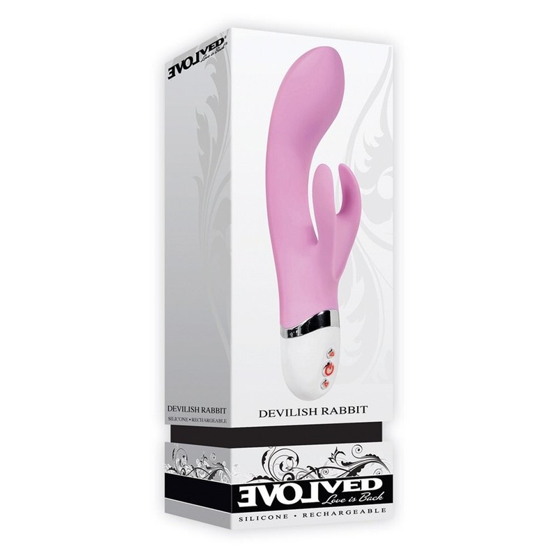 Evolved Devilish Rabbit Vibrator Sex Toy G-Spot Clit Stimulation Multi Speed