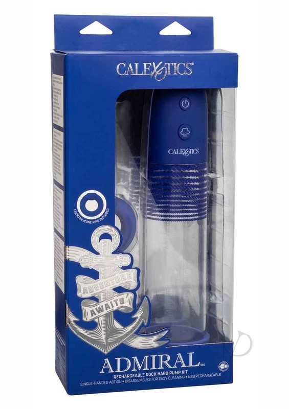 Admiral Rechargeable Rock Hard Pump Kit – Blue