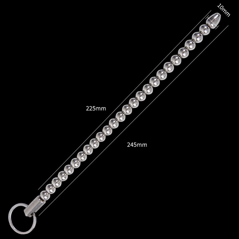 Stainless Steel Penis Plug Dilator Enhancer Sounding Penis Ring Stimulator Man
